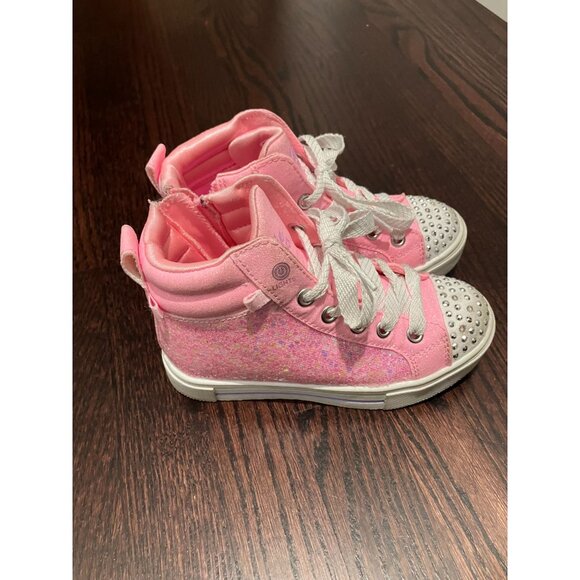Sketchers Toddler Girls Light Up Sneakers, Pink/White, Size 11 Toddler - Picture 1 of 5